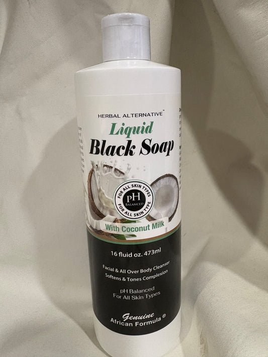 Liquid Black Soap w/ Coconut Milk